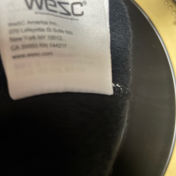 WESC 90s Mike Unisex geometric print lined hoodie. Men’s size small NWOT - Picture 3 of 7